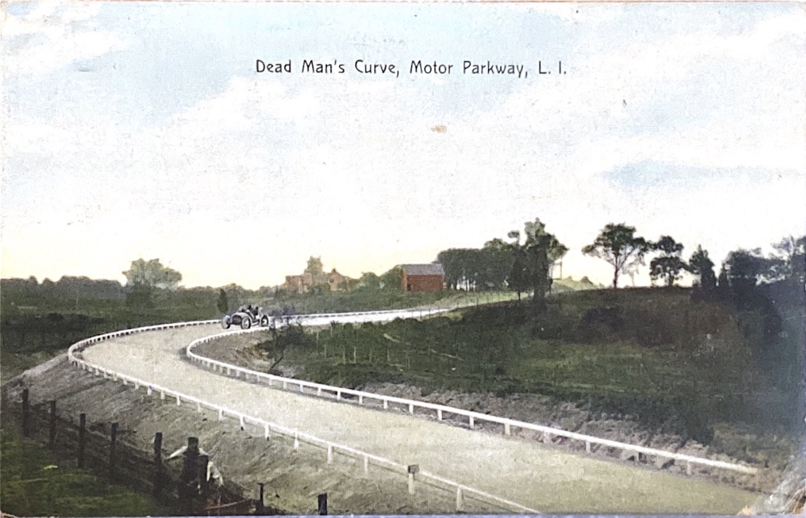 Dead Man's Curve Postcard